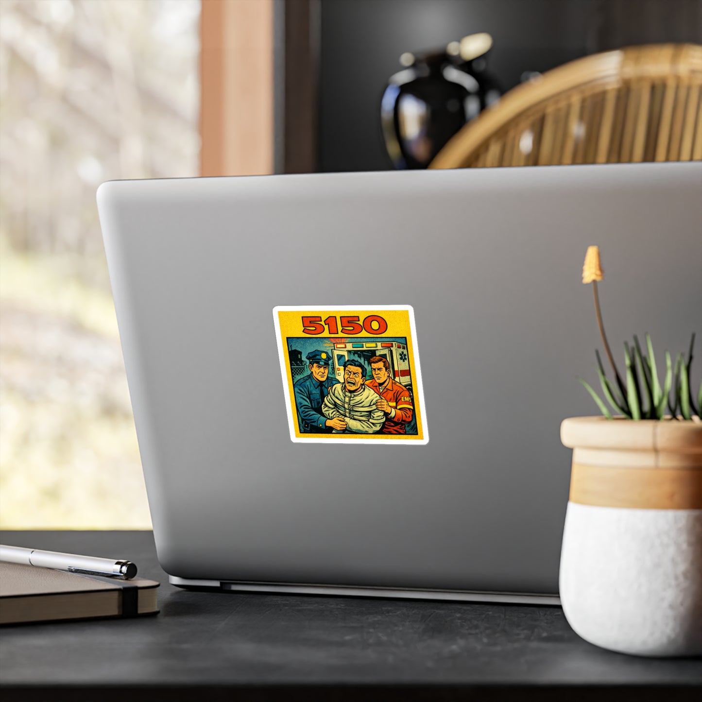 Kiss-Cut Vinyl Decal — Retro Emergency Rescue 5150 Sticker