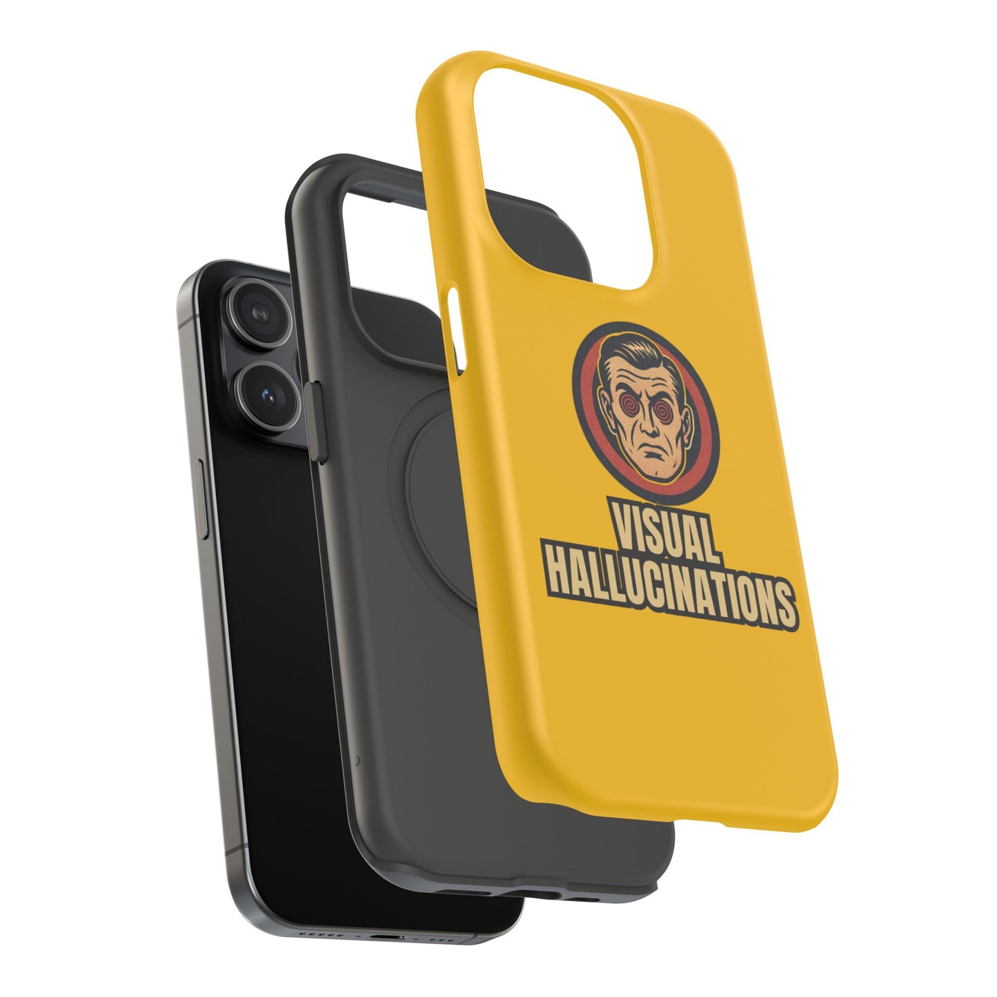 Visual Hallucinations Retro Graphic Impact-Resistant Phone Case