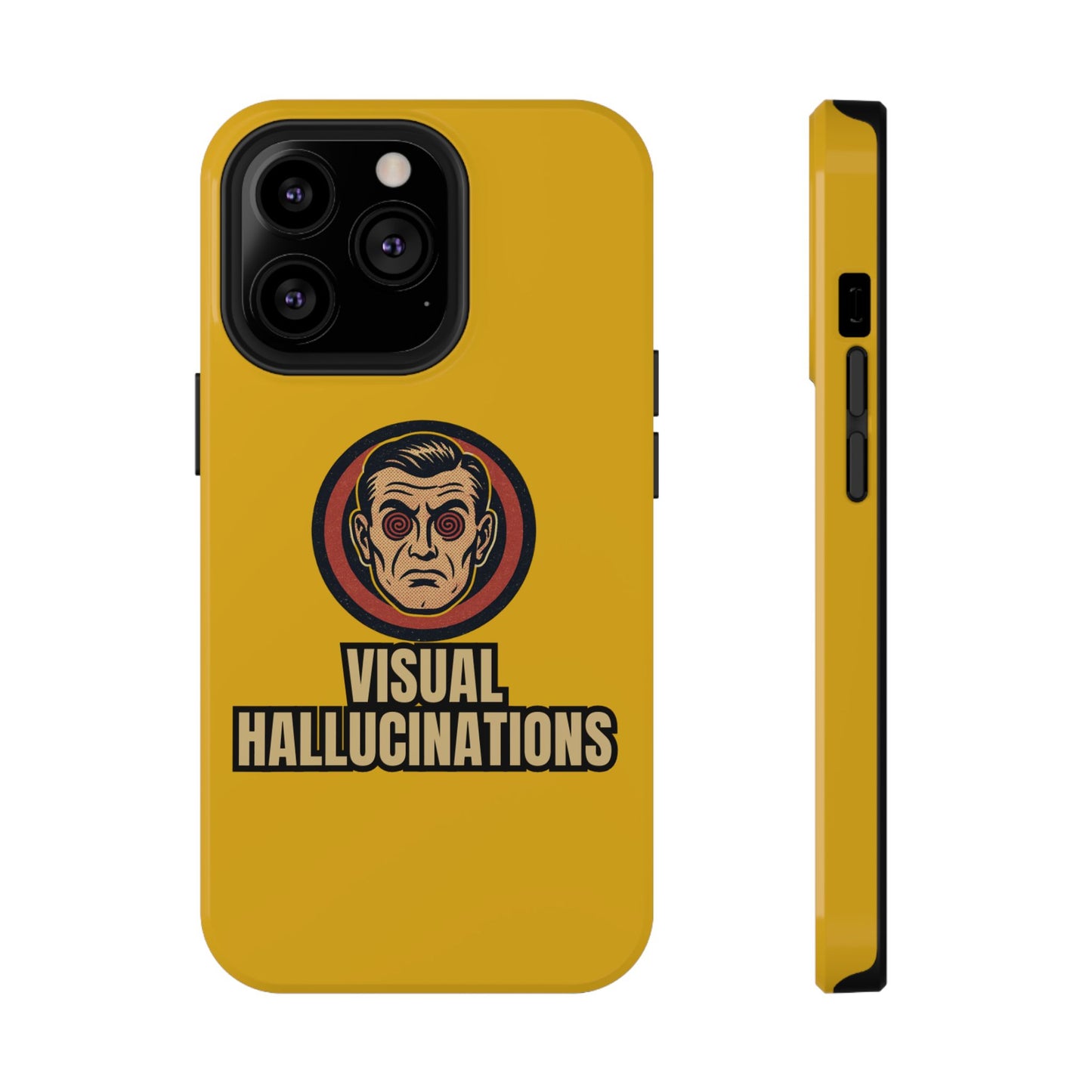 Visual Hallucinations Retro Graphic Impact-Resistant Phone Case