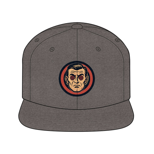 Visual Hallucinations Snapback Hat — Retro Psychedelic Graphic Cap