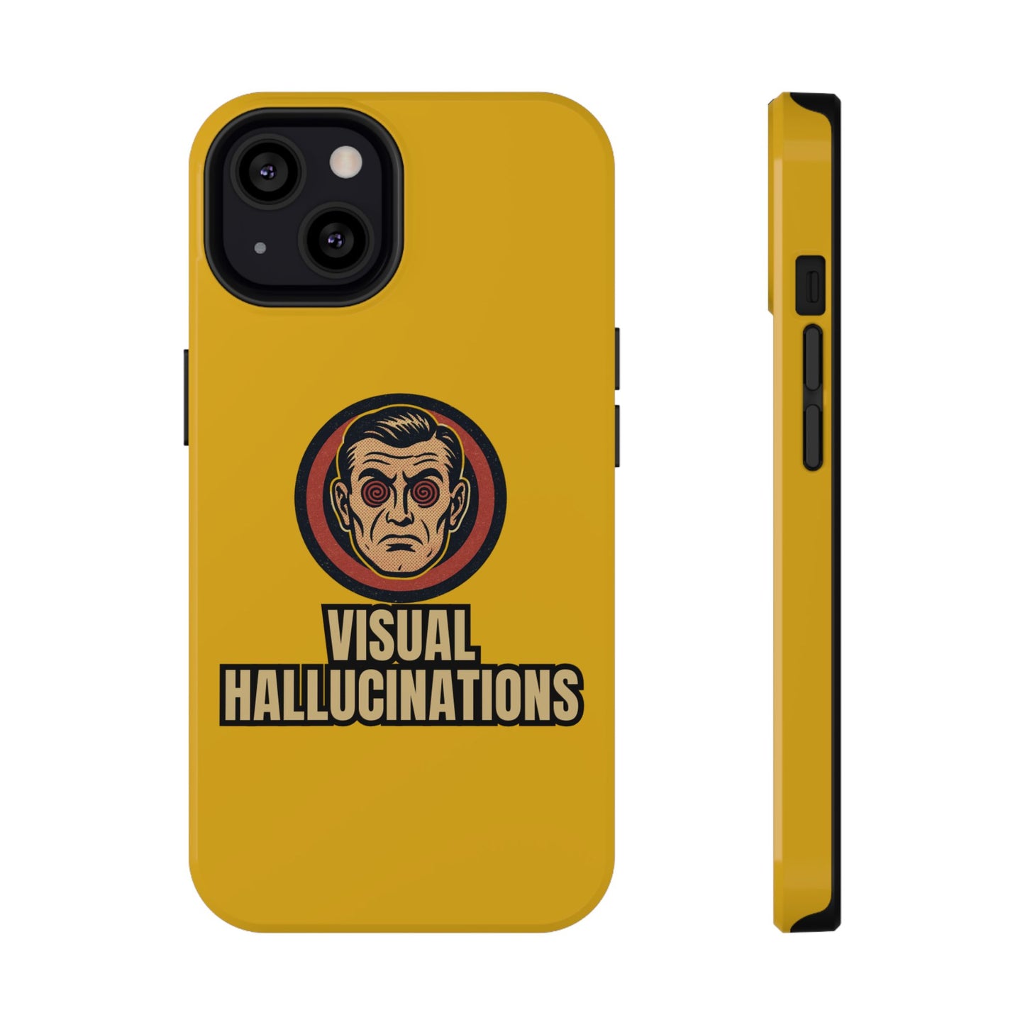 Visual Hallucinations Retro Graphic Impact-Resistant Phone Case