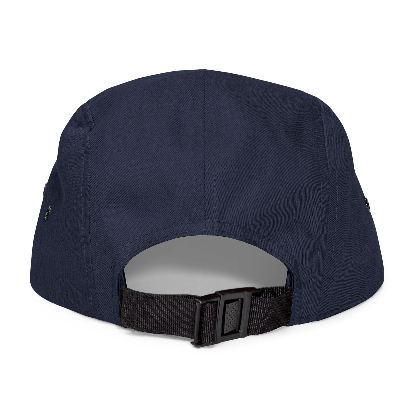 Embroidered VH Logo 5-Panel Cap — Khaki Cotton Camper Hat