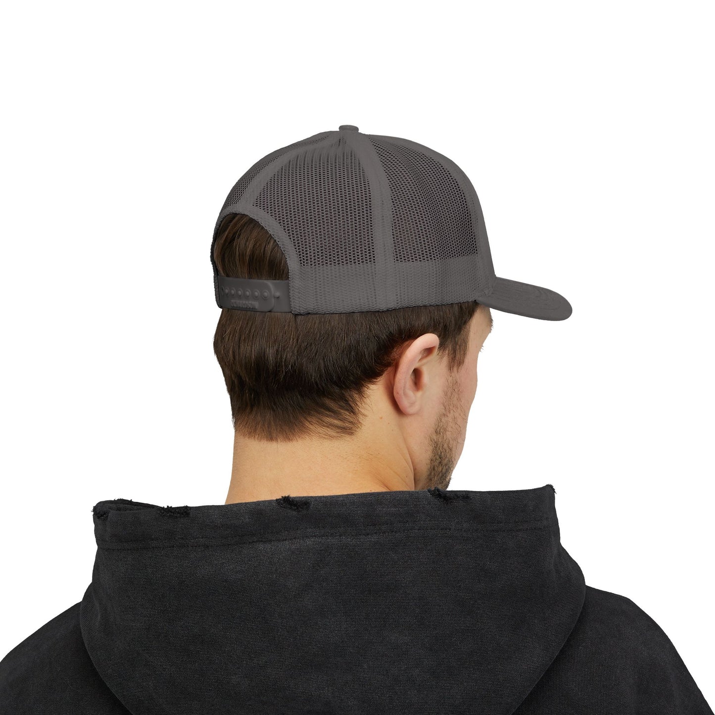 Trucker Cap — Vintage Logo ‘Visual Hallucinations’ Embroidered Snapback