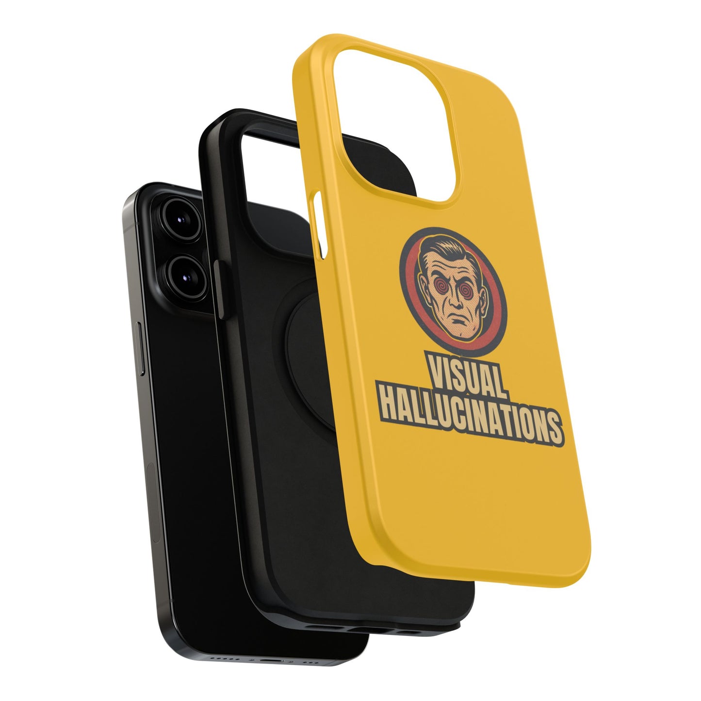Visual Hallucinations Retro Graphic Impact-Resistant Phone Case