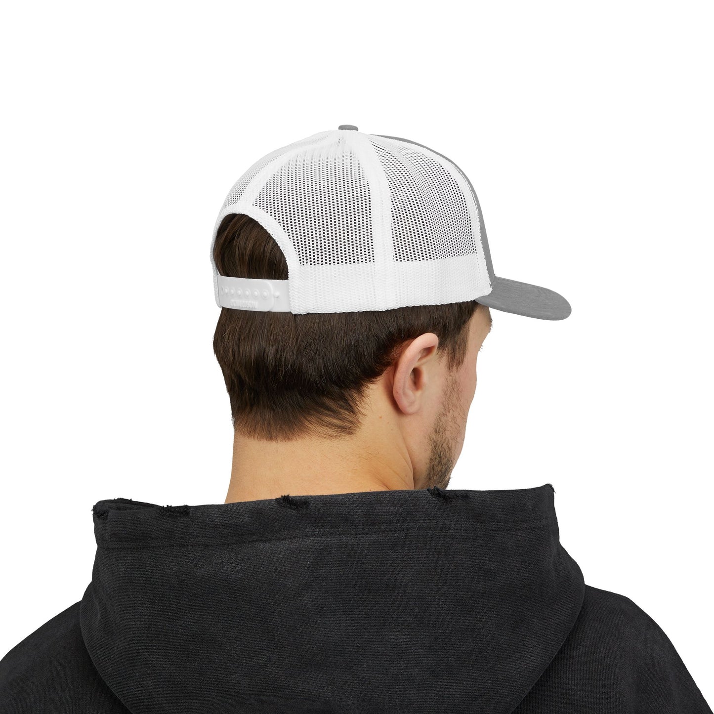 Trucker Cap — Vintage Logo ‘Visual Hallucinations’ Embroidered Snapback