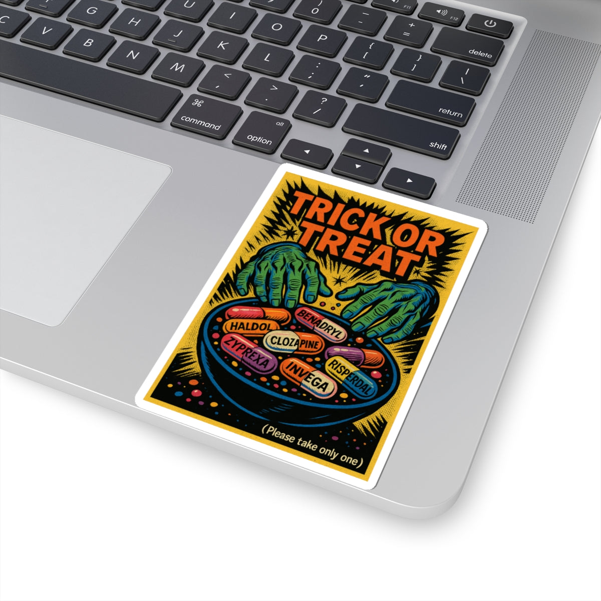 Trick or Treat (Please Take Only One) — Halloween Psychiatry Sticker