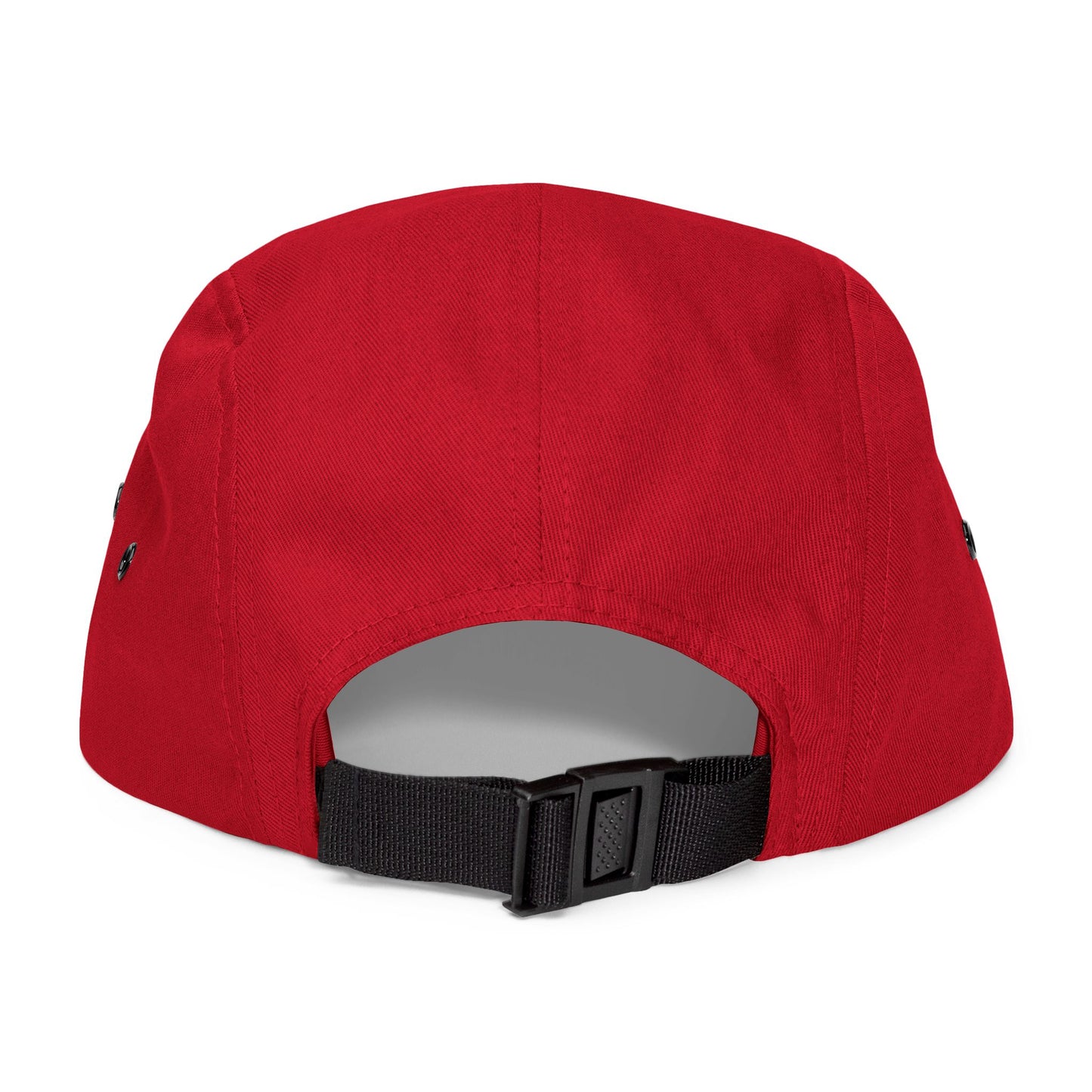 Embroidered VH Logo 5-Panel Cap — Khaki Cotton Camper Hat