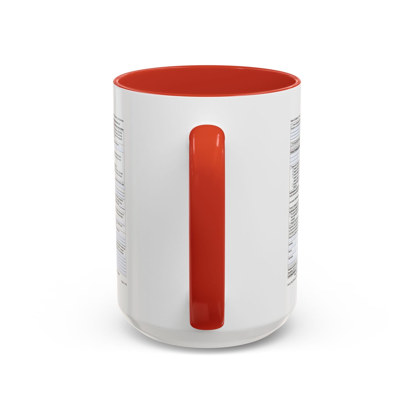 Coffee Mug with California WIC 5150 criteria — Novelty Accent Mug (11/15 oz)