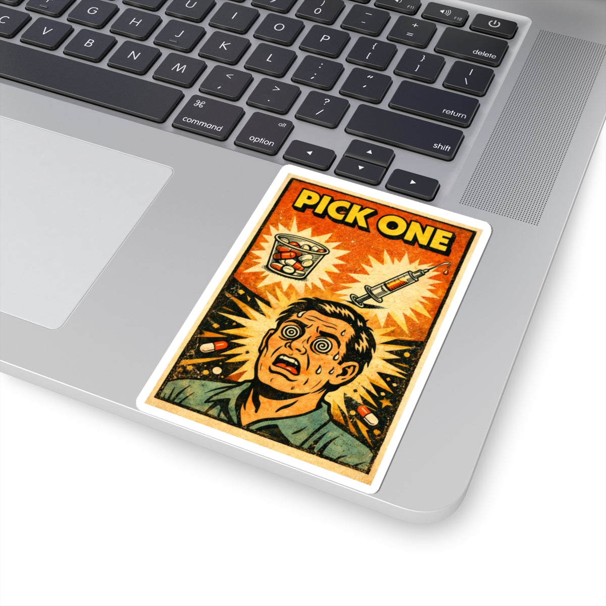 5150 Hospital Sticker — Funny Psychiatric Injection & Pill Humor Kiss-Cut Sticker