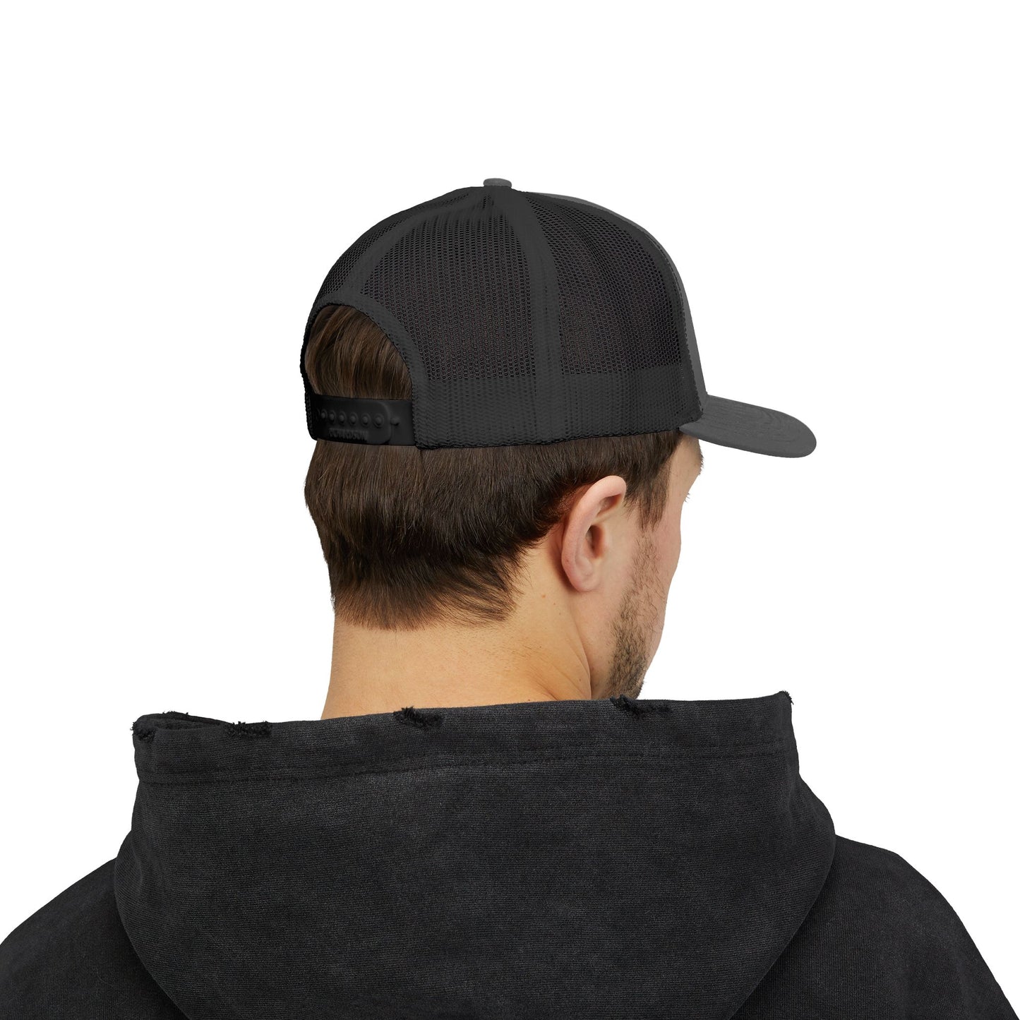 Trucker Cap — Vintage Logo ‘Visual Hallucinations’ Embroidered Snapback