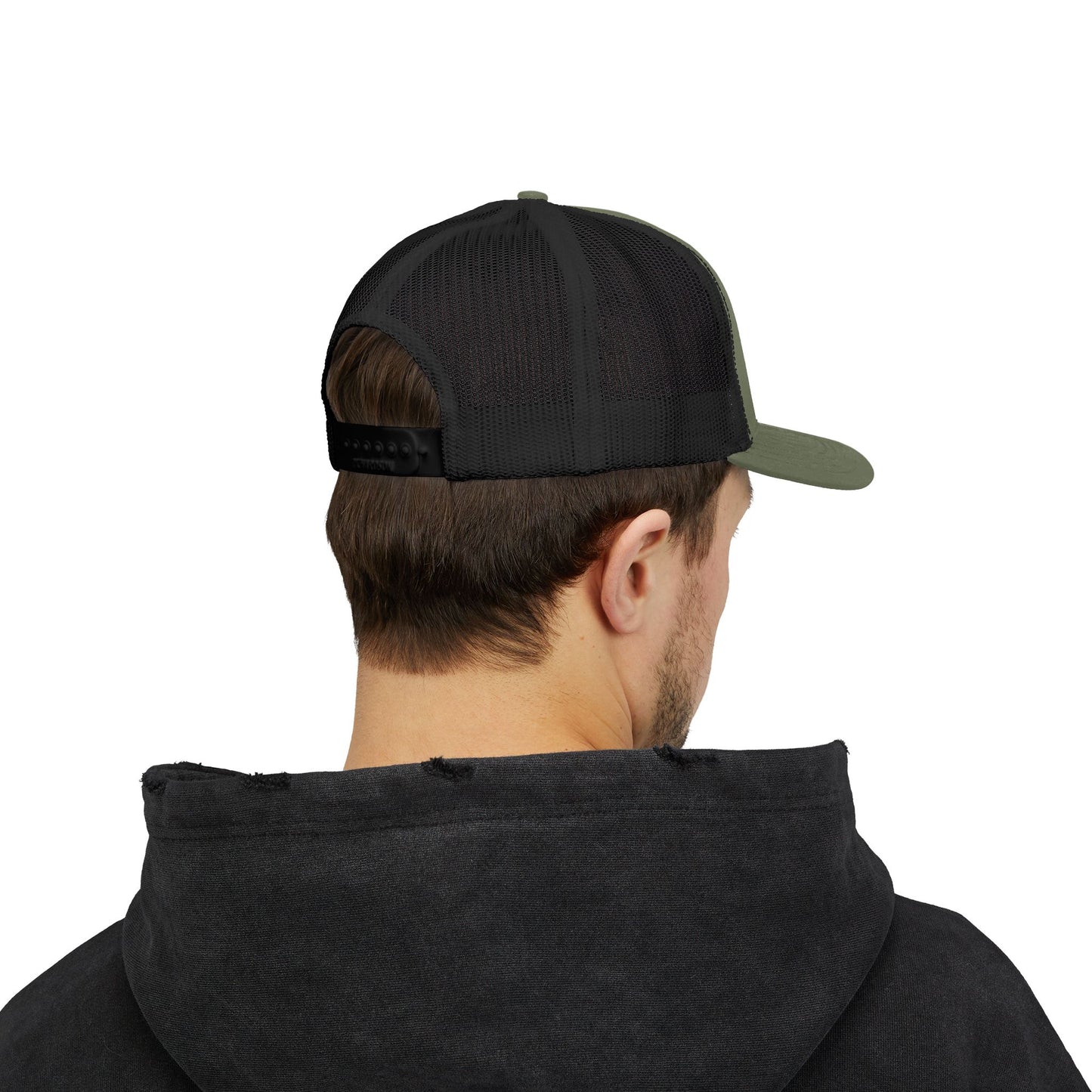 Trucker Cap — Vintage Logo ‘Visual Hallucinations’ Embroidered Snapback
