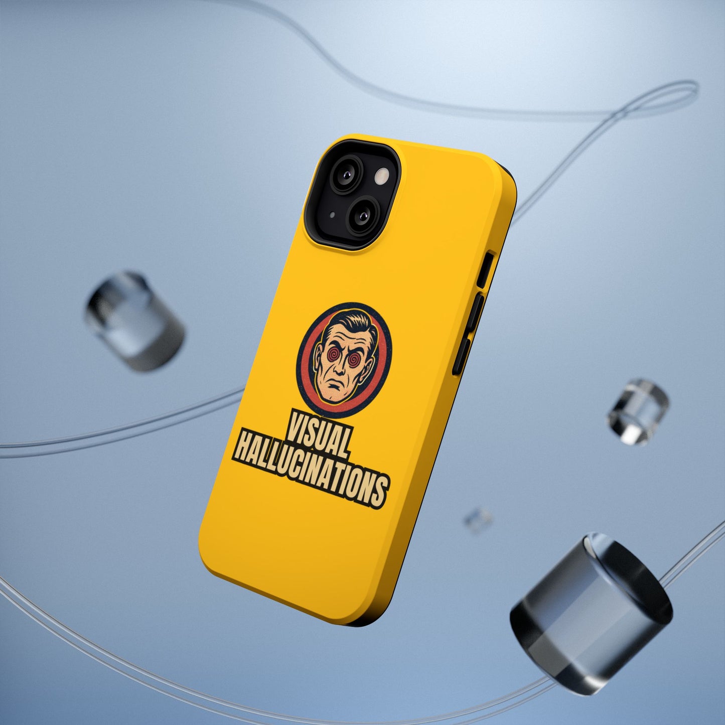 Visual Hallucinations Retro Graphic Impact-Resistant Phone Case
