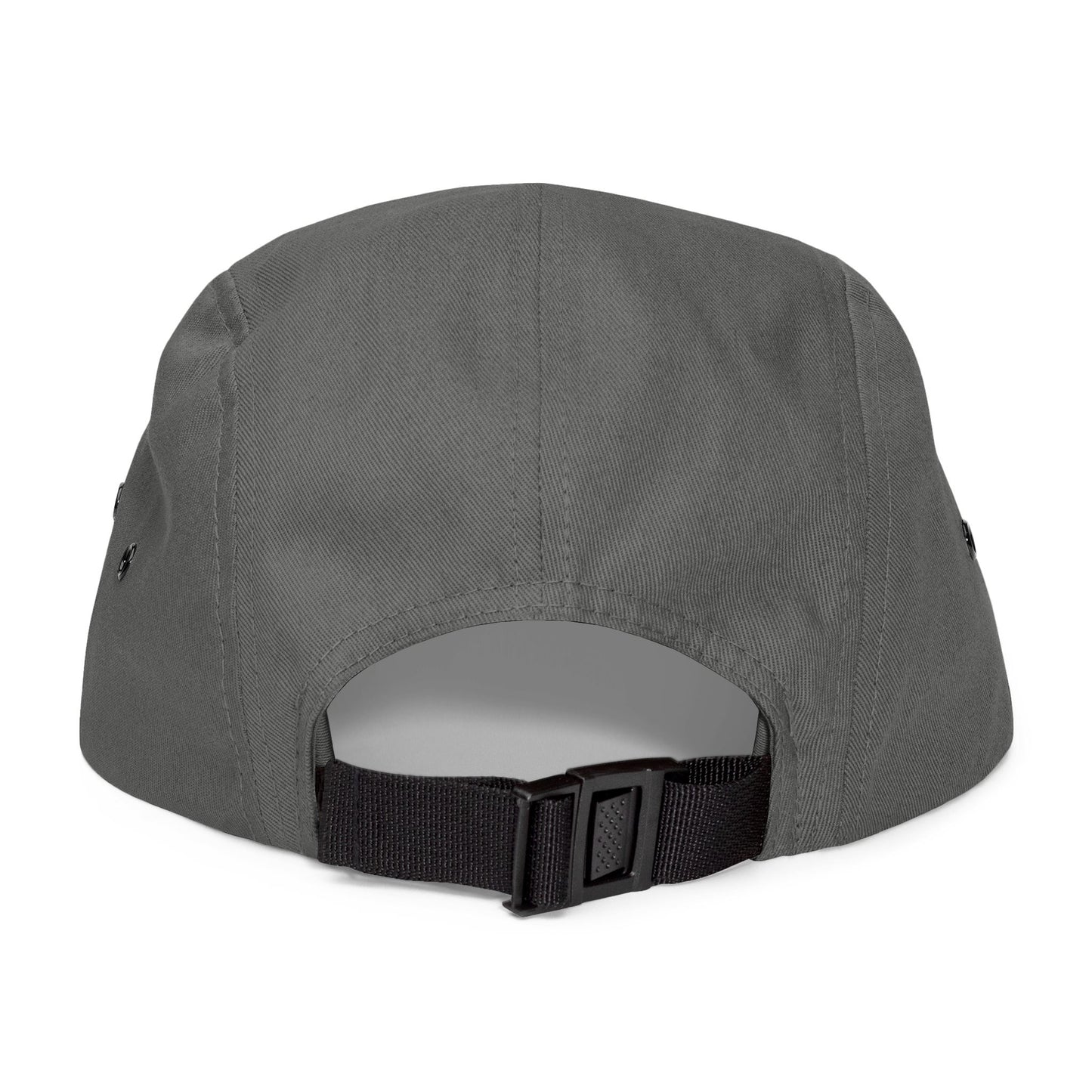 Embroidered VH Logo 5-Panel Cap — Khaki Cotton Camper Hat