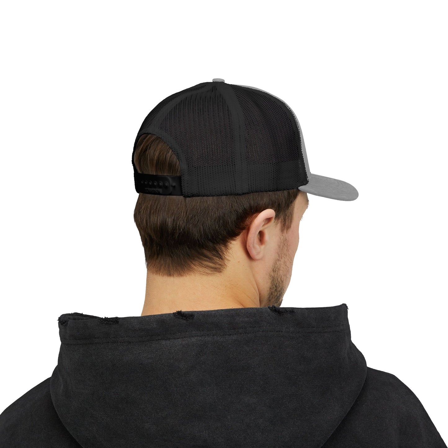 Trucker Cap — Vintage Logo ‘Visual Hallucinations’ Embroidered Snapback