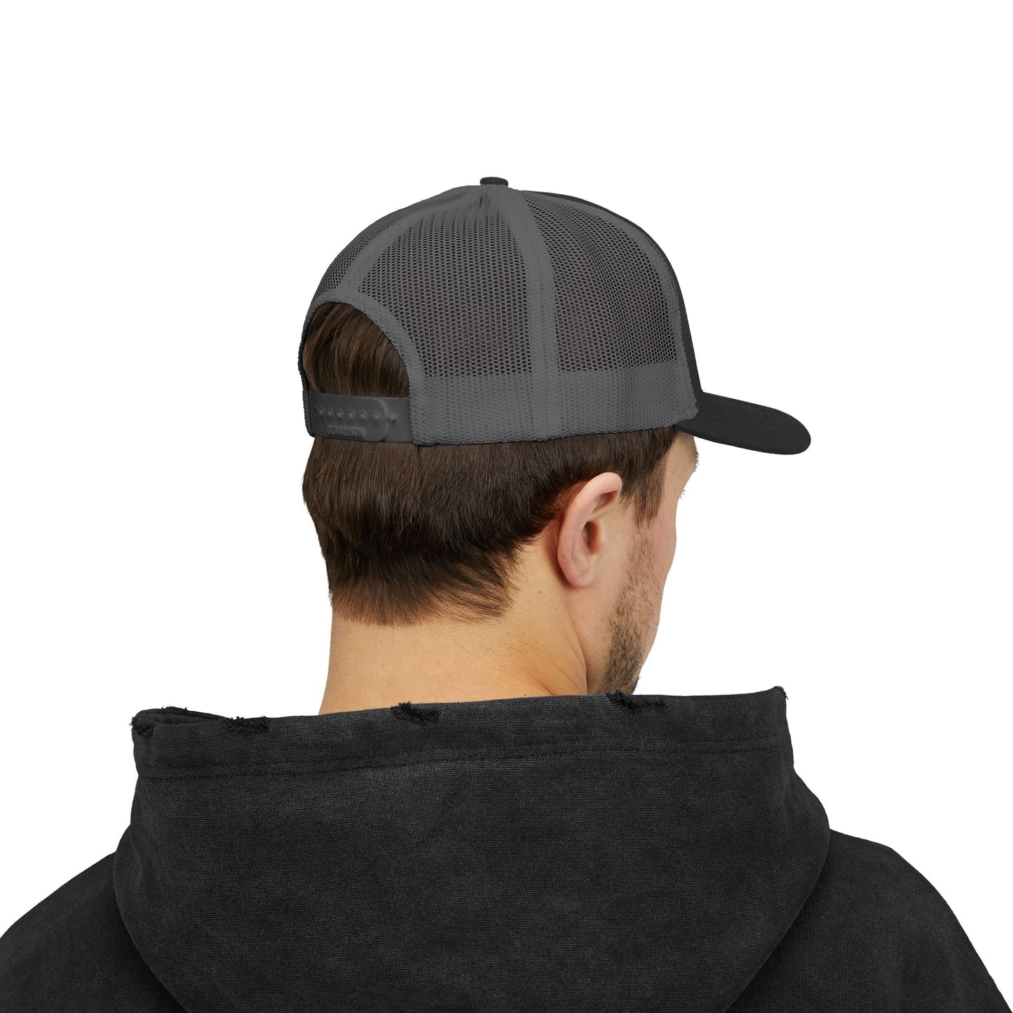 Trucker Cap — Vintage Logo ‘Visual Hallucinations’ Embroidered Snapback
