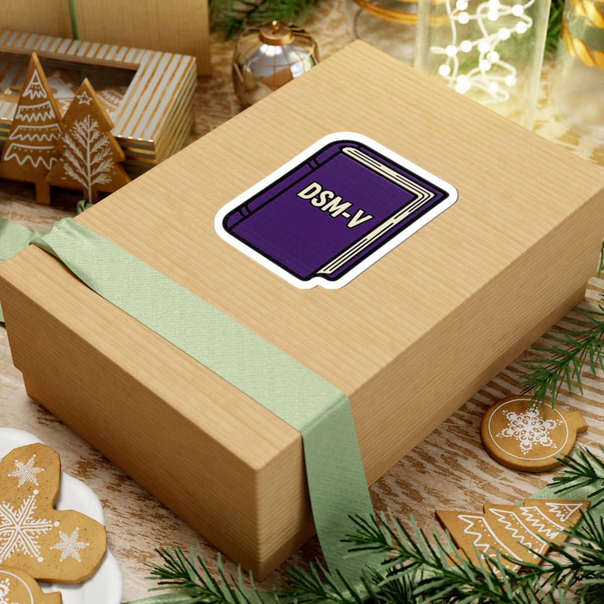 DSM‑V Purple Book Sticker — Psychiatry & Psychology Laptop Decal
