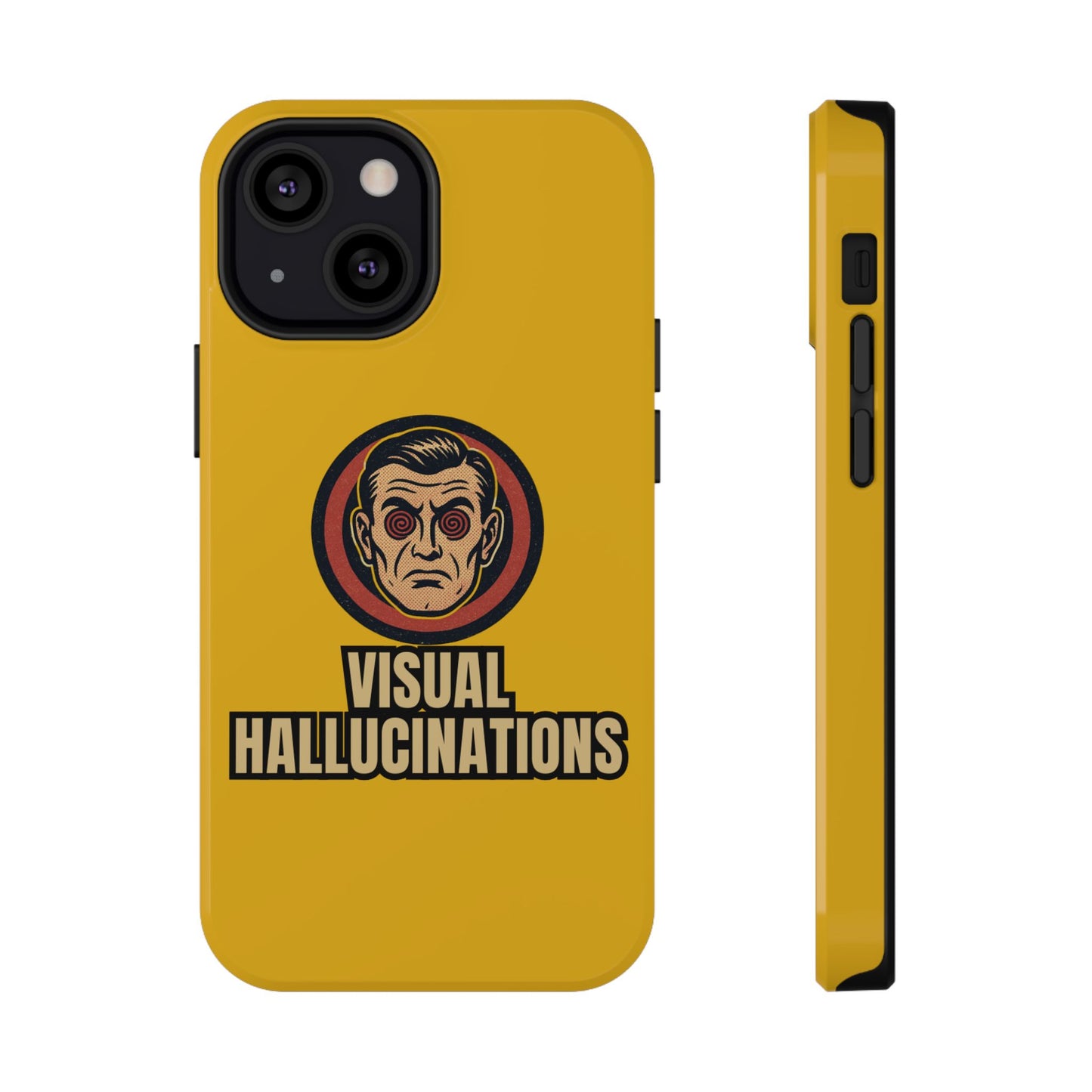 Visual Hallucinations Retro Graphic Impact-Resistant Phone Case