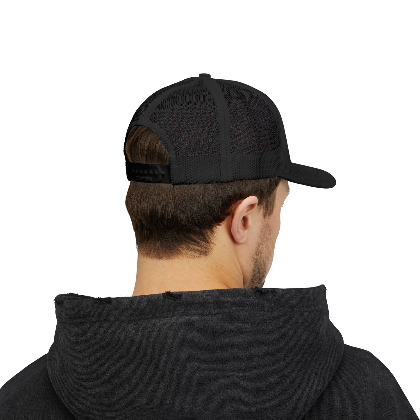 Trucker Cap — Vintage Logo ‘Visual Hallucinations’ Embroidered Snapback