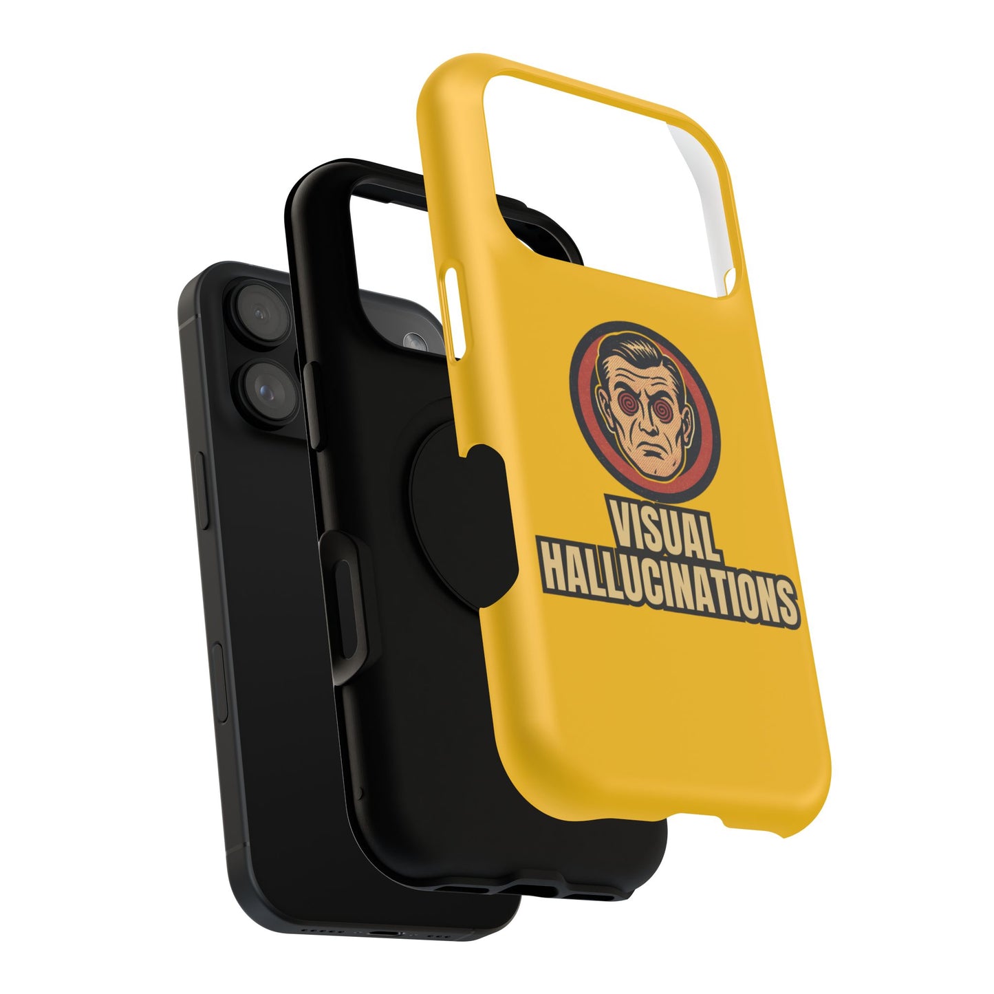 Visual Hallucinations Retro Graphic Impact-Resistant Phone Case