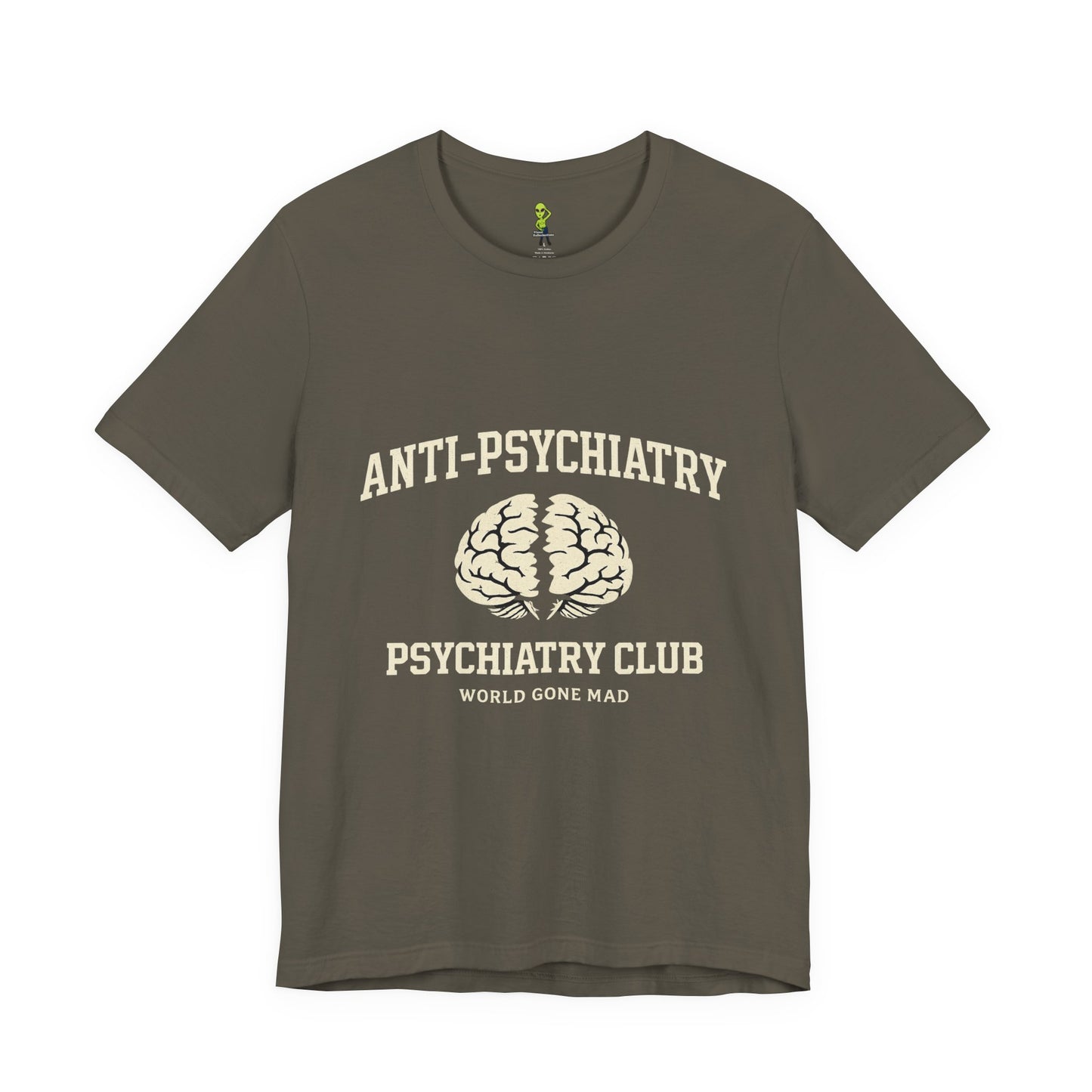 Anti-Psychiatry Psychiatry Club Tee — Split Brain Mental Health Awareness Shirt
